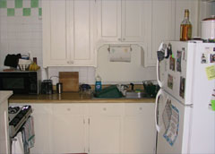 kitchen before dishwasher